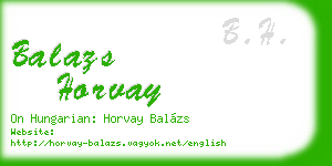 balazs horvay business card